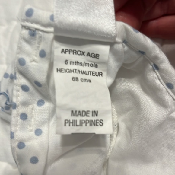 Sara Louis pastel blue polka dotted romper - Picture 4 of 7